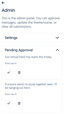 App - Bulletin Board - Admin Drawer