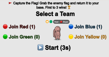 App - Capture the Flag - Select Team
