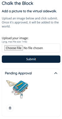 App - Chalk the Block - Side Drawer Pending