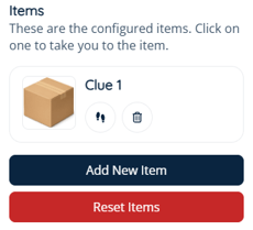 App - Custom Scavenger Hunt - Admin - Items