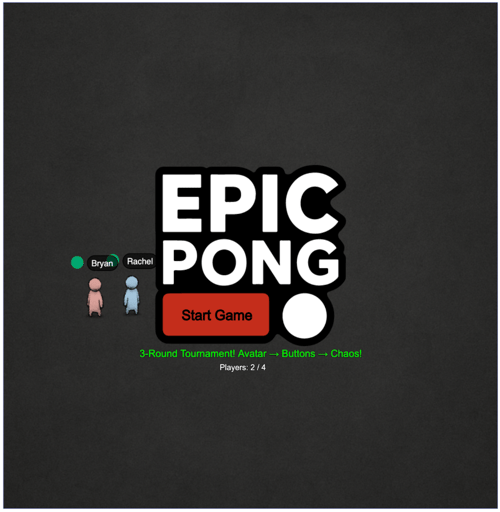 App - Epic Pong - Start