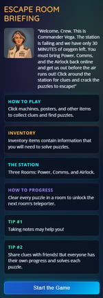 App - Escape Room - Briefing