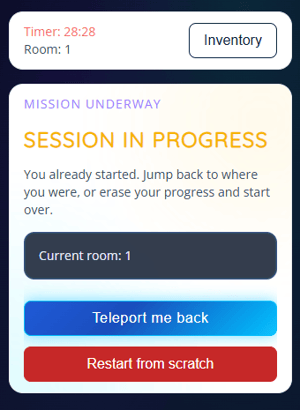 App - Escape Room - Rejoin