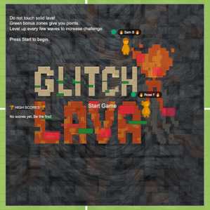 App - Glitch Lava - Start Game Square