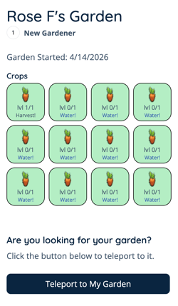 App - Grow Together - Other Users Garden