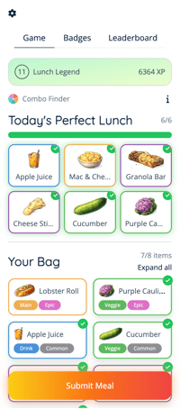 App - Lunch Swap - Submit Meal