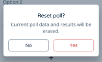 App - Poll - Admin - Reset