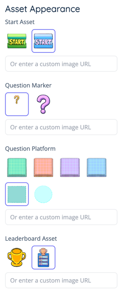 App - Quiz Race - Settings - Asset Appearance