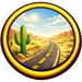 App - Race - Badge - Desert
