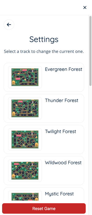 App - Race - Drawer - Settings - Admin