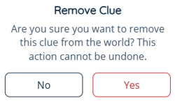 App - Scavenger Hunt - Drawer - Admin - Delete Clue