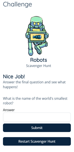 App - Scavenger Hunt - Drawer- Challenge