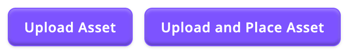 Asset Library - Custom - Upload buttons