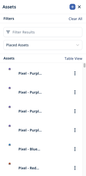 Asset Library - Placed Assets