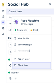 Block User - Current Users-1