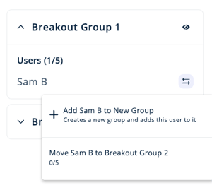 Breakout Mode - Move User