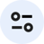 Icon with two horizontal sliders and round toggles, representing browser settings. Used to indicate where users can manage microphone and camera permissions in the URL bar.