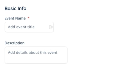 Canvas - Events - Create Event - Basic Info