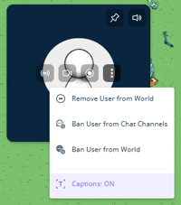 Closed Caption Button
