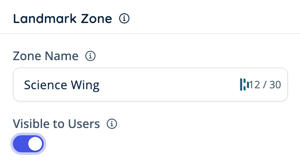 Configuration - Landmark Zone - Information