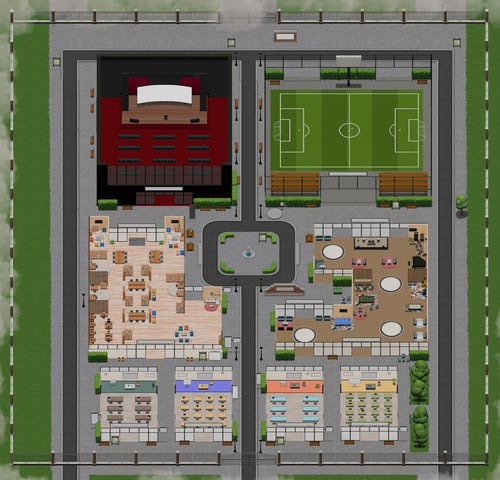 Contemporary Campus - World Map