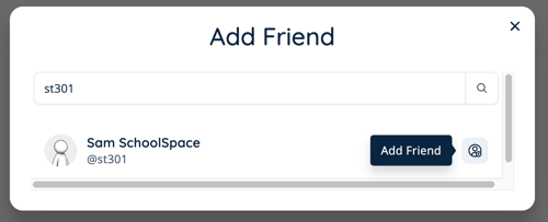 Dashboard - Add Friend by Username 2