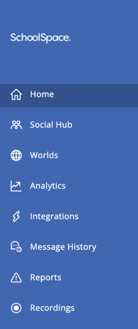Dashboard - Blue Sidebar