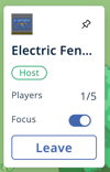 Electric Fence - Experience Menu