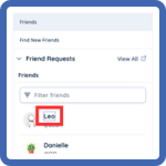 Friends List - Other Users Name - Highlight - Frame