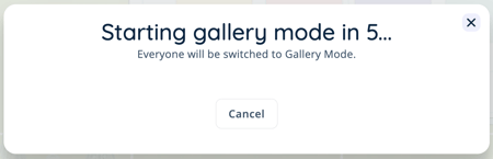 Gallery Mode - Countdown Start Admin