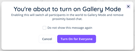 Gallery Mode - Warning Start
