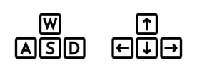 Keyboard - Arrows and WASD