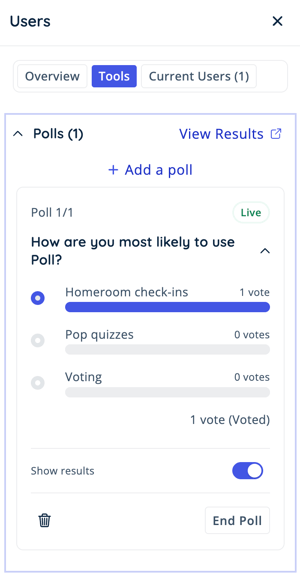 Poll - Topia - Vote Cast