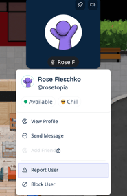 Report User - Video Tile