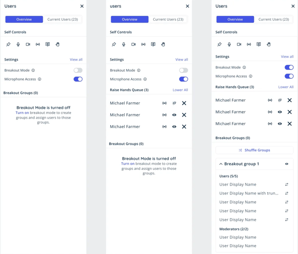 Users Drawer Overview Tab