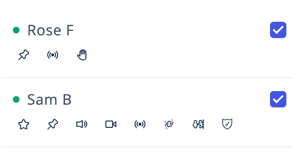 Users Menu - Current Users Tab - Select Multiple Users