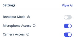 Users Menu - Overview Tab - Settings - Admin