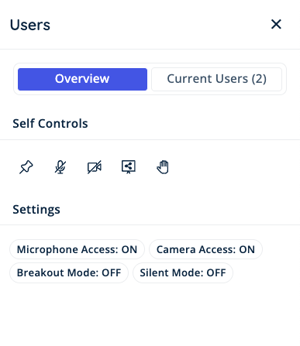Users Menu - Overview Tab - Student Non Admin