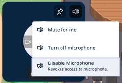 Video Tile - Microphone Access - Disable