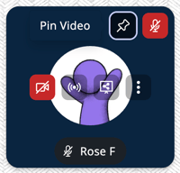 Video Tile - Pin Video - Self