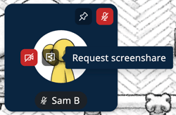Video Tile - Request Screenshare