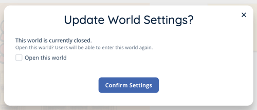World Closed - Open World Prompt