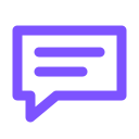 message icon purple