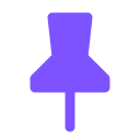 pin icon purple