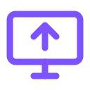 share screen icon purple